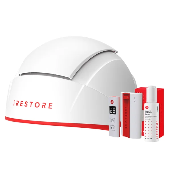 iRESTORE 雷射生髮帽+防脫髮護髮素 7 折優惠中，可省 NT$9600 1